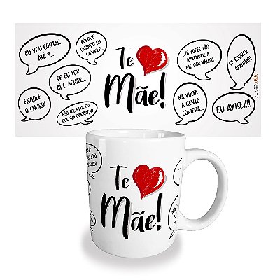 Caneca USQ Dia das mães - Te amo mãe