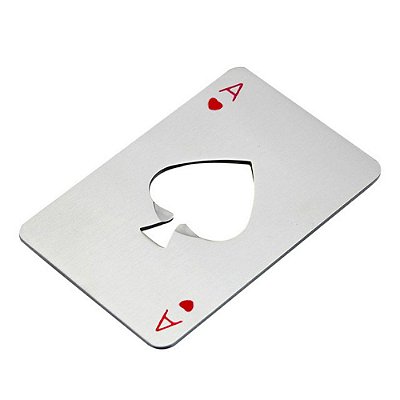 Abridor de Garrafa Poker Card Carta de Baralho Copas