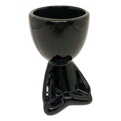 Vasinho Decorativo boneco Robert meditando - preto