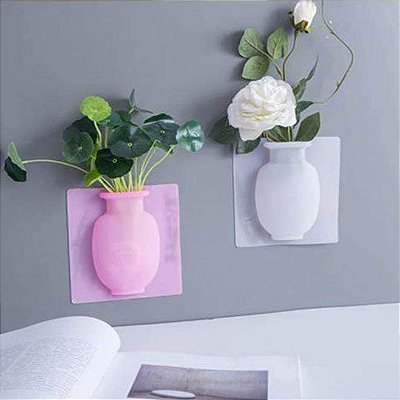 Vaso Adesivo para Flores e Plantas Silicone Reutilizável