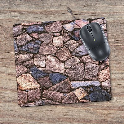 Mouse pad Textura Muro de Pedras