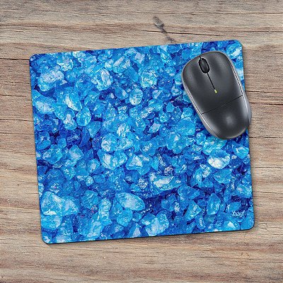 Mouse pad Textura Pedra Preciosa Azul