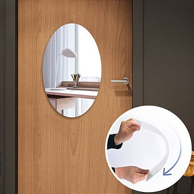 Espelho Seguro Flexível adesivo Ideal para crianças e idosos
