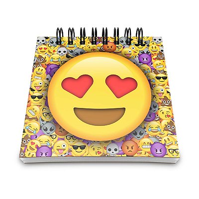 Bloco de Anotações Emoticon - Emoji Amor