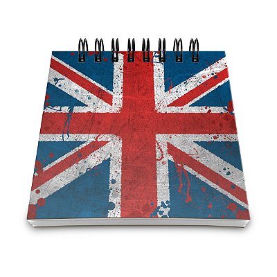 Bloco de Anotações Bandeira Reino Unido