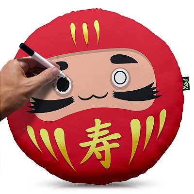 Almofada Daruma - realiza desejos