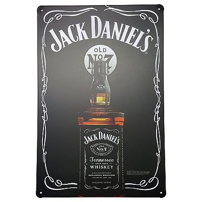 Placa de Metal Decorativa Jack Daniel's No 7