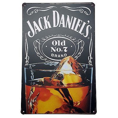Placa de Metal Decorativa Jack Daniel