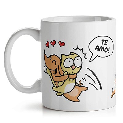 Caneca USQ Cães e Gatos Te amo 2