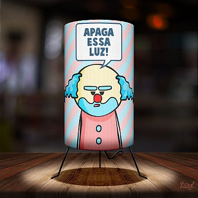 Luminária DrPepper Paiaço Apaga a Luz