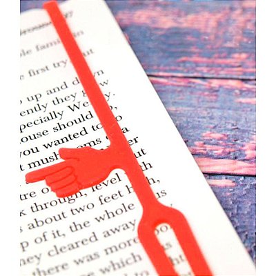 Marcador de Páginas com indicador de parágrafo - vermelho
