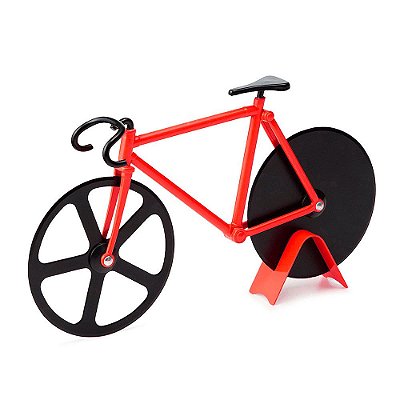 Cortador de Pizza Bicicleta - vermelho