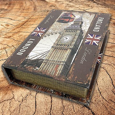 Caixa Livro Decorativa England London - 25 x 18 cm