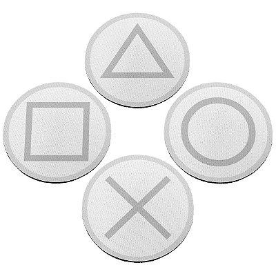 Jogo de Porta Copos Botões de Controle PS5 new 2020 - 4 peças
