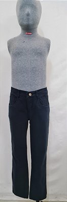 CALÇA SARJA 5 POCKETS INFANTIL MASCULINA AZUL MARINHO