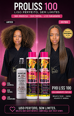 Compre 01 Kit Progressiva Sem Formol Litro e Leve Grátis 01 Potencializador 240 ml