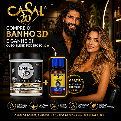 ✨ Banho 3D - O Tratamento de Salão que Você Faz em Casa! 1 KG ✨