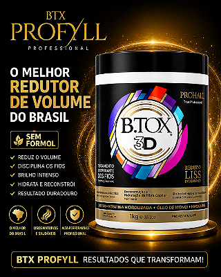 ✨ B.TX Capilar Sem Formol 1 Kg – Tratamento profissional sem agressões. Cabelos alinhados, macios e com brilho de salão.