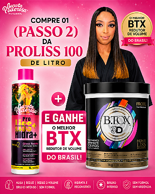 Compre 01 (passo 2) de Progressiva Sem Formol e Leve Grátis 01 BTX Kg