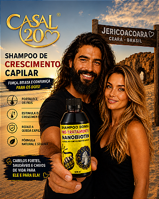 Shampoo Nanovin A de 300 ml Fortalece e Acelera o Crescimento