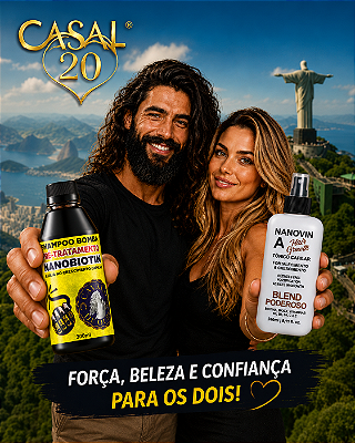 Compre 01 Tônico Poderoso 240 ml e Leve Grátis 01 Shampoo de 300 ml