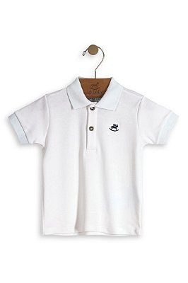Camisa Polo Up Baby Branca