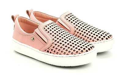 Tênis Slip On Gambo Furadinho Rosa Candy