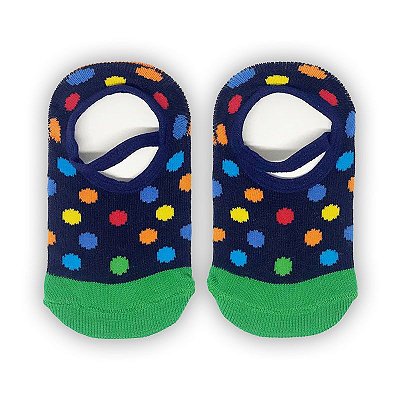 Meia Sapatilha Antiderrapante Kidsplash Bola Multicolor