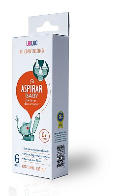 Kit Conveniência Ponteiras Descartáveis para Aspirar Baby Likluc