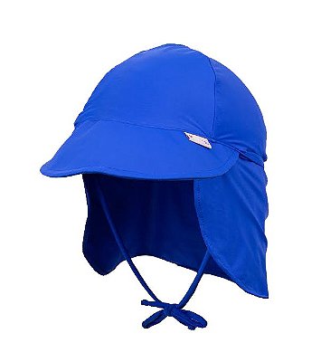Chapéu com Proteção Solar Panda Pool Azul 
