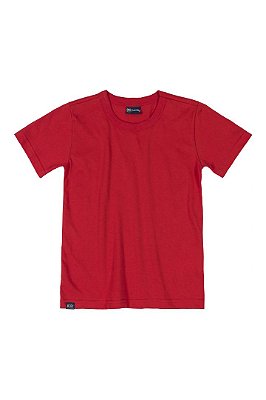 Camiseta Básica Manga Curta Quimby Vermelha