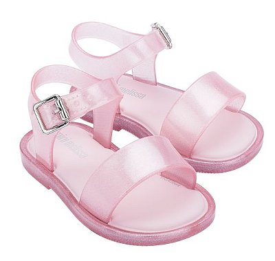 Sandália Mini Melissa Mar Sandal IV BB Rosa Perolado