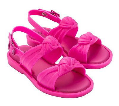 Sandália Mini Melissa Velvet Sandal Infantil Pink