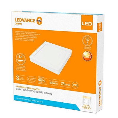 Luminária LED com dupla aplicação Ledvance - 24W 6500K 23x23
