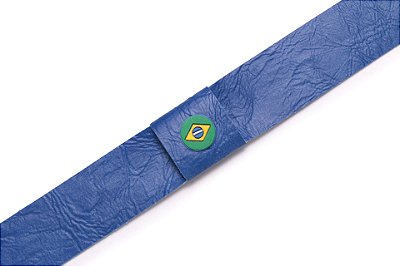Faixa Brasil Azul Royal - Coleção Couro