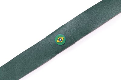 Faixa Brasil Verde Folha - Coleção Couro