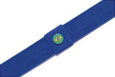 Faixa Brasil Azul Royal - Coleção Elástica 30mm
