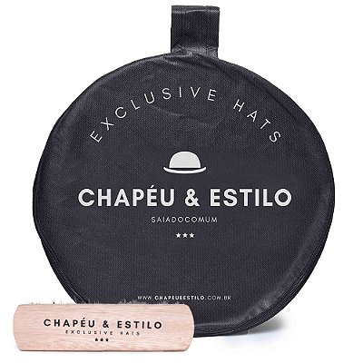 Kit Bag Preta + Escova para Chapéu - Utilidades