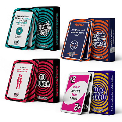 Super Kit - Bebão, Eu Nunca, Uno Do Mau E Verdade Ou Desafio