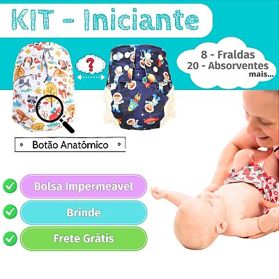 Kit Iniciante Fraldas Ecológicas