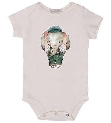 Body Bebê Elefante