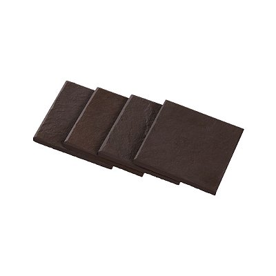 PORTA COPOS QUADRADO - KIT COM 4 UNIDADES - ARDÓSIA - COR VINO