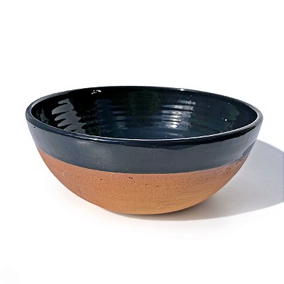 BOWL LUAR - CERÂMICA TERRACOTA - COR PRETO ONIX