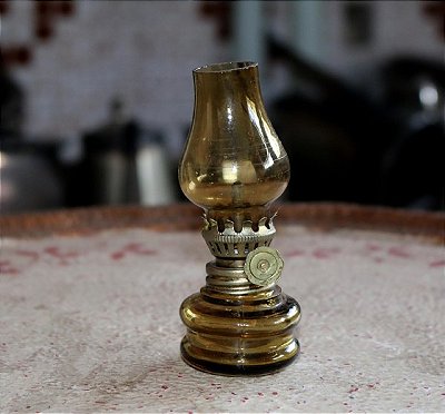 Miniatura Lampião Antigo reprodução em latão