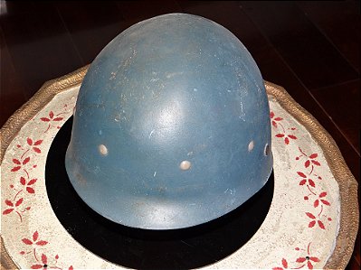 Militaria CAPACETE POLÍCIA em fibra de vidro na cor azul