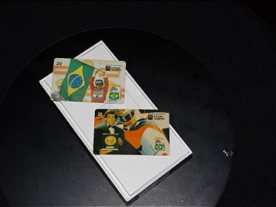 Kit 2 Cartões Telefônicos Telebrás Nos 90 tema AIRTON SENNA