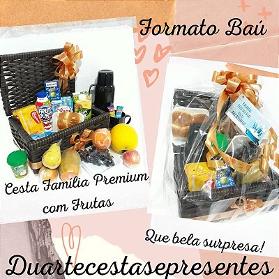Cesta Café da Manhã com Frutas Premium
