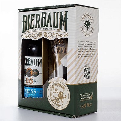 Kit Especial Colecionador de Cervejas Bierbaum | Weiss Helles + Copo de Cerveja