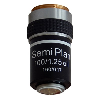 Objetiva 100X Retrátil - Óleo Semi Plana - TA-0213-SP