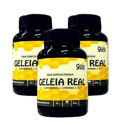 GELEIA REAL Liofilizada Com Própolis E Vitaminas 180 Cps